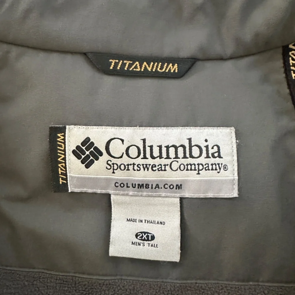 Mens Columbia Titanium Ski Jacket 2XT BLACK Omnitech Detachable Hood - Picture 6 of 10